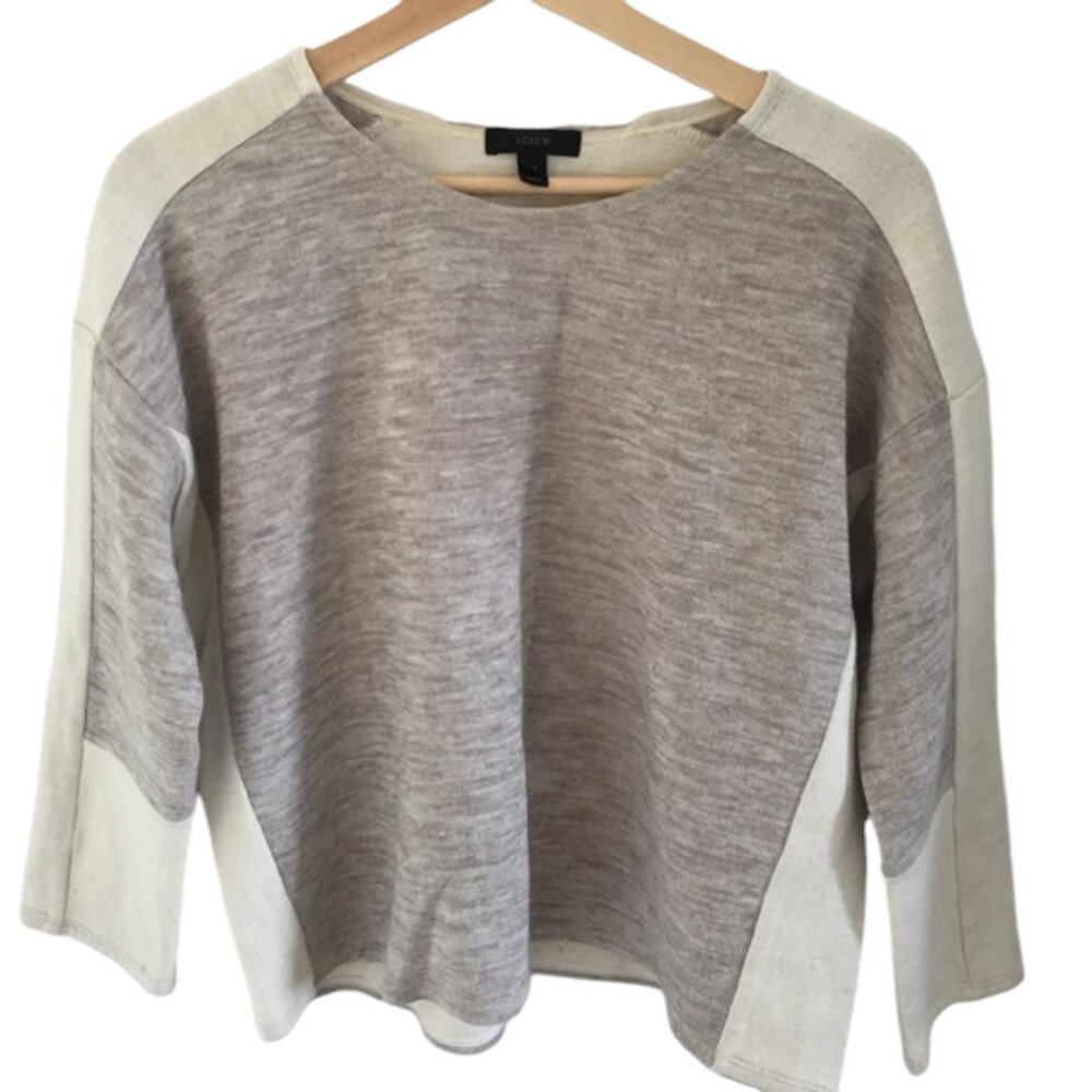 J.Crew two toned dolman sweatshirt size s